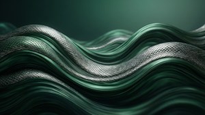 Valuri abstracte elegante în culorile Slytherin.