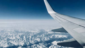 Fond de ecran cu vedere a cerului din avion — Vedere spre cer Fundal
