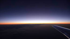 Vedere Cer Apus Din Avion wallpaper — Amurg Fundal