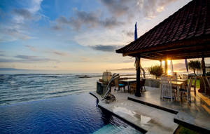 Vedere la ocean în Indonezia wallpaper — Vedere la ocean Fundal