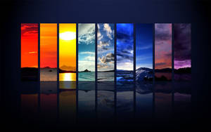 Tapet Spectru Colorat Al Cerului. — 1600x900 Fundal