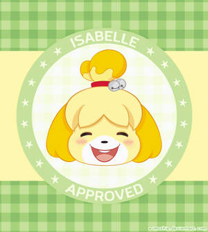 Tapet adorabil HD Isabelle Animal Crossing — Galaxy Z Fold Fundal