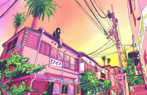 Fundal Anime Violet