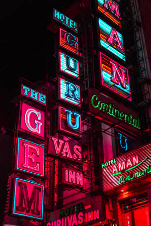 Tapet Vintage hotel signs — 2:3 Fundal