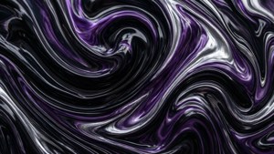 Artă abstractă întunecată cu vârtejuri negre, violet și argintiu. — Estetică neagră GIF Fundal