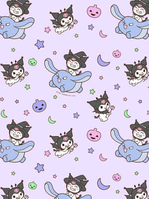 Wallpaper Drăguț cu Model Kuromi — HMD Terra M Fundal