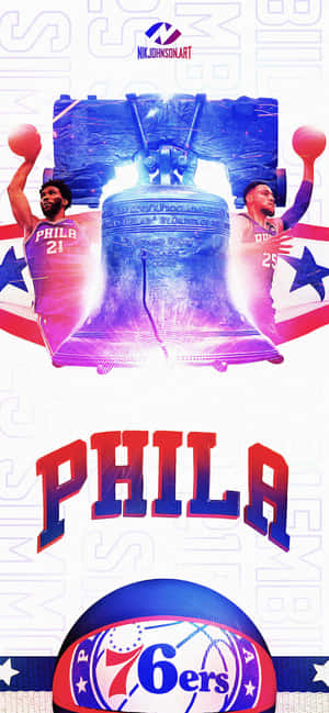 76ers Iphone — iPhone 13 Pro Fundal