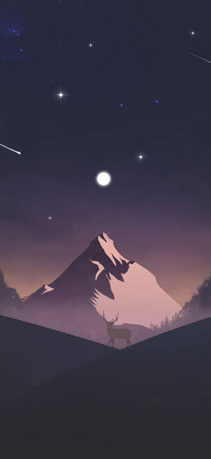 WhatsApp Chat Full Moon Vector — Galaxy S24 Fundal