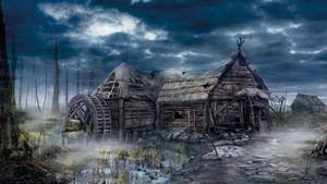 Wallpaper Witcher 3 Casă Abandonată. — 2560x1440 Fundal