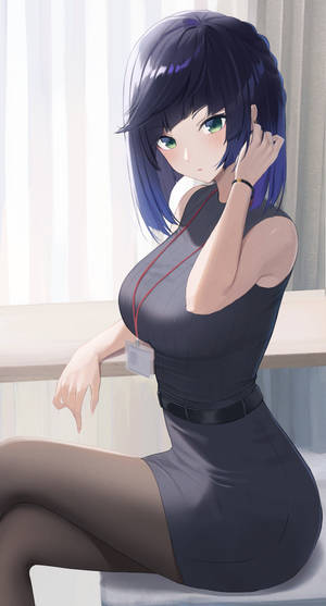 Yelan Genshin Impact — Anime telefon Fundal