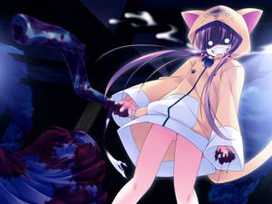 Yōsei Teikoku În Hanorac Cu Fată Anime fundal — Fată anime hanorac Fundal