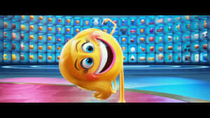 Zâmbăreața din Filmul Emoji se simte extatică — Anime amuzant Fundal