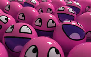 Zâmbește cu Kawaii Pink — Kawaii roz Fundal