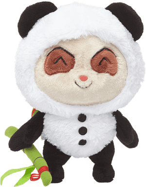 Zâmbitor Panda Jucărie de Pluș cu Bambus — Panda Fundal