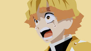 Zenitsu care plânge din Demon Slayer — Demon slayer zenitsu Fundal