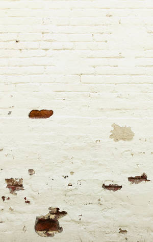 Wallpaper zid de cărămidă albă dărăpănată cu jumătatea inferioară deteriorată — Galaxy Tab S10 Ultra Fundal