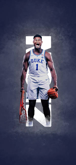 Tapetă Zion Williamson Jucător Duke — iPhone 11 Pro Fundal