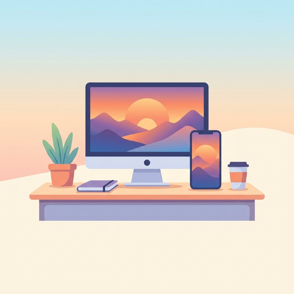 Unelte Wallpaper illustration